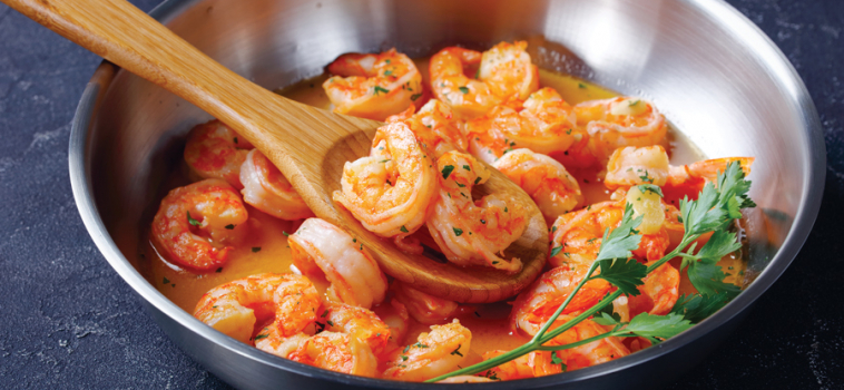 Blackened  Shrimp Scampi Recipe